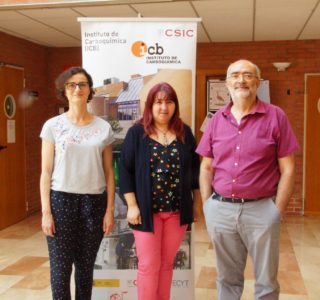 foto de Navarro, Lázaro y Adánez en el ICB